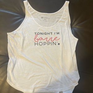 White Pure Barre tank top, XL